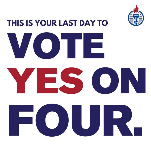 It’s Election Day! Vote Yes On 4. Protect Florida’s women and girls. End the cruel abortion ban. #YesOn4