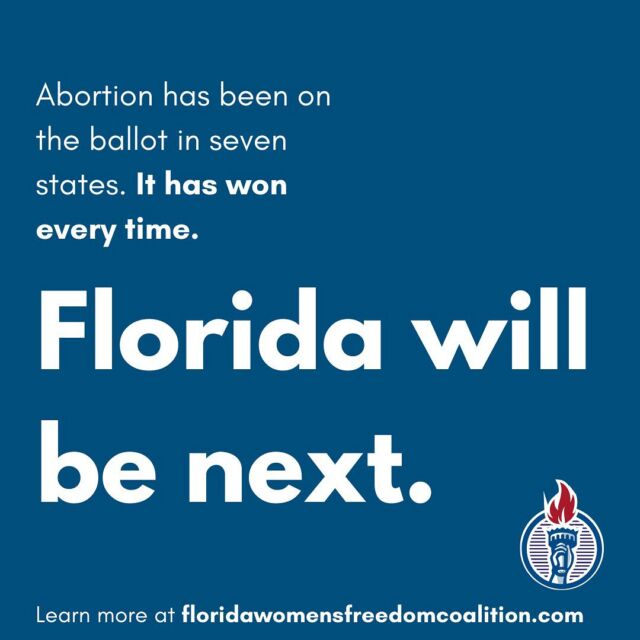 Abortion is on the ballot in Florida, and it will win in November. Learn how you can help at the link in bio. 

#abortionontheballot #florida #florida2024 #abortion #miami #abortionaccess #reproductiverights #abortionishealthcare #abortion #healthcare #freedom #democrat #republican #miamidade #petitions #feminist #womenshealth #floridawomen #freedom #floridapolitics #election #data #dobbs #roe #floridawomensfreedomcoalition #fwfc #petitioncollection #floridasupremecourt