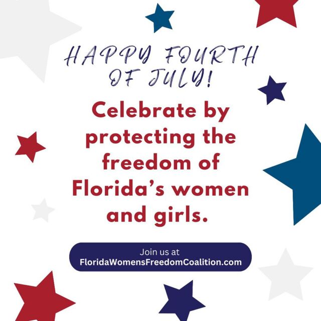 Happy Fourth of July from FWFC! 🇺🇸❤️

Celebrate by supporting the freedom of Florida’s women and girls at floridawomensfreedomcoalition.com. 

#YesOn4